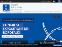 Tablet Screenshot of bordeaux-expo.com